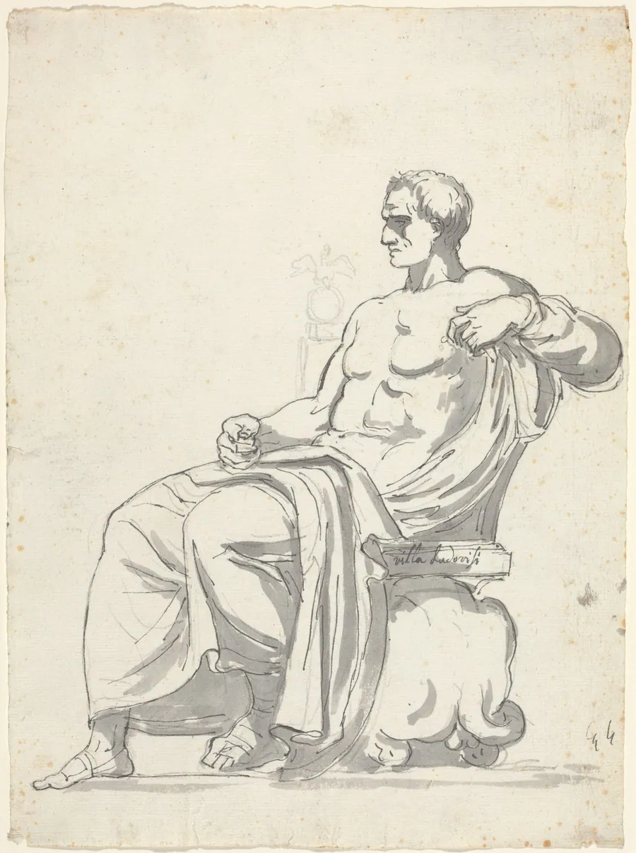 The Ludovisi Menander by Augustin Pajou