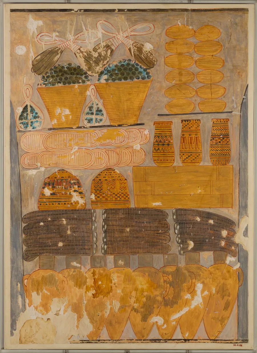 Provisions Stored in the Temple, Tomb of Rekhmire by Nina de Garis Davies