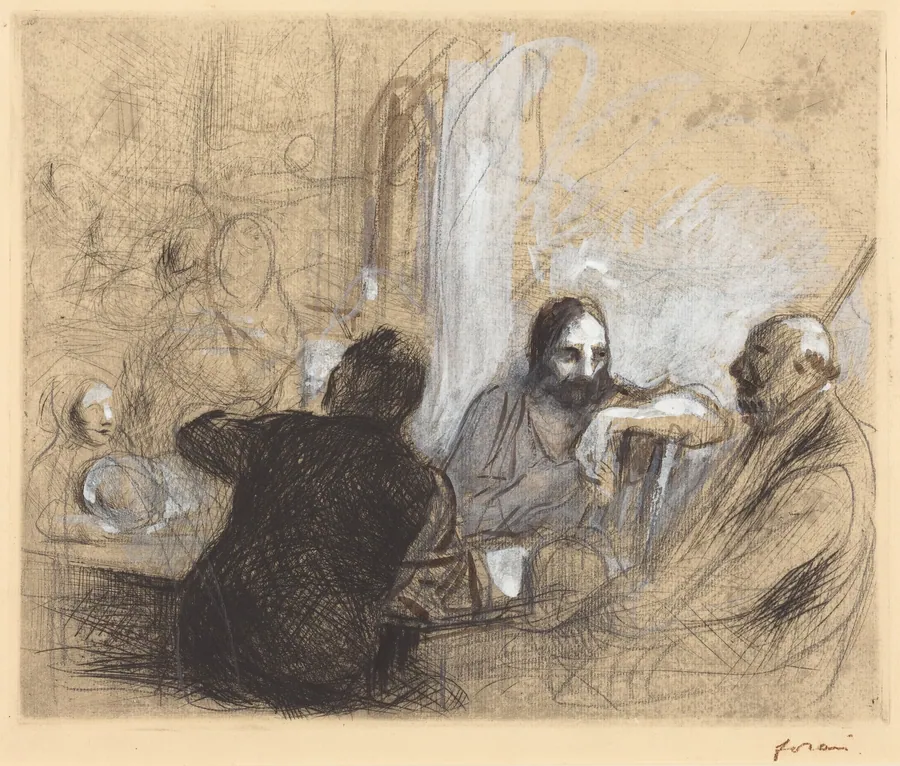 Pèlerins d'Emmaüs (Pilgrims at Emmaus) by Jean-Louis Forain