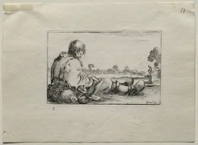 Caprices:  Seated Beggar