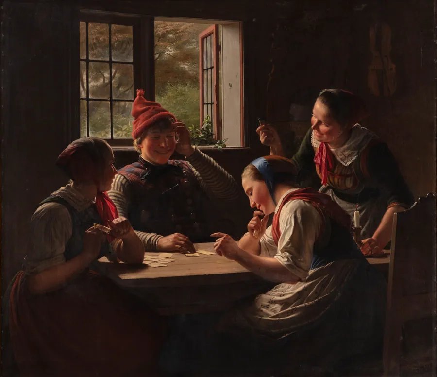 Sorteperspillerne by Julius Exner