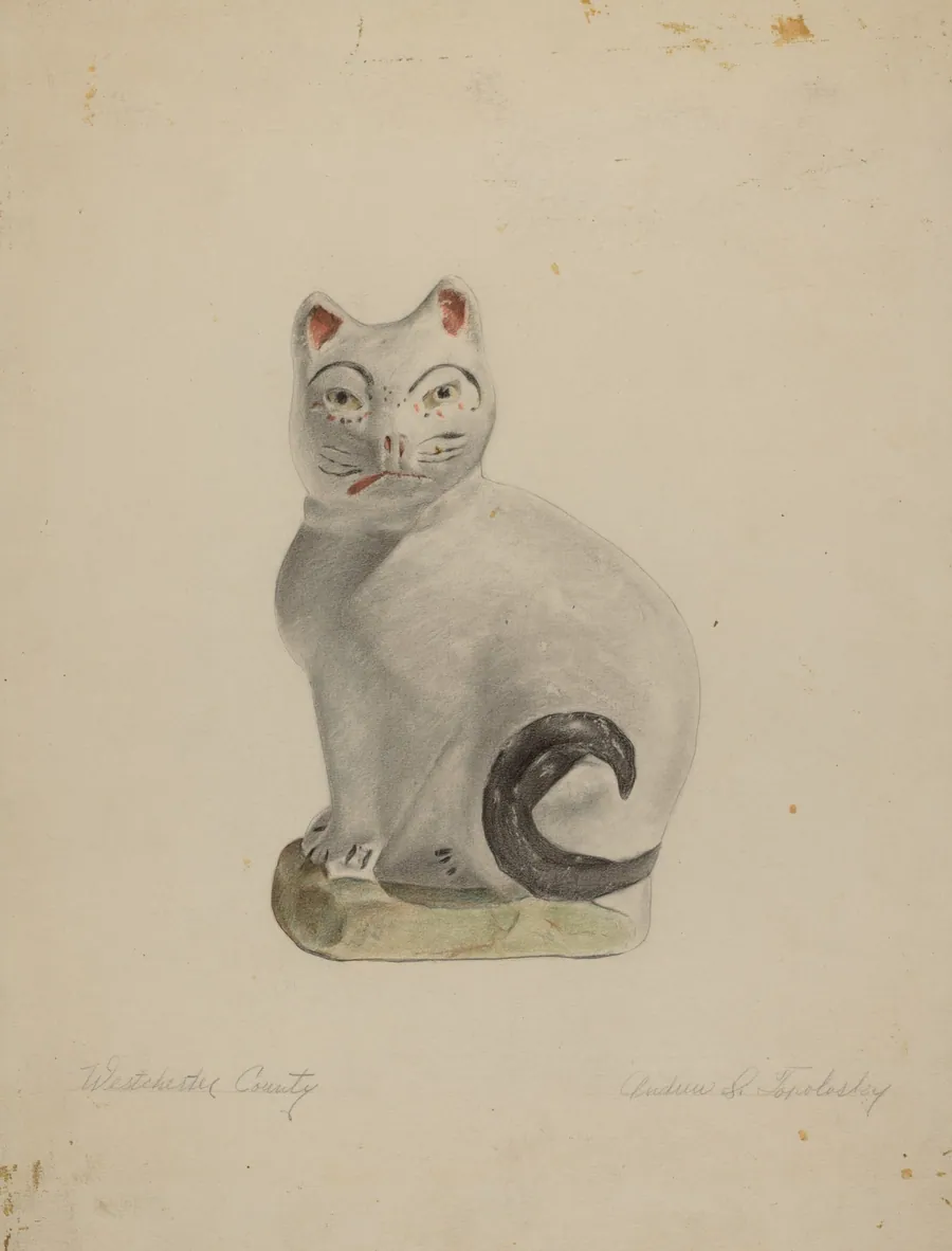 Pa. German Seated Cat by Andrew Topolosky