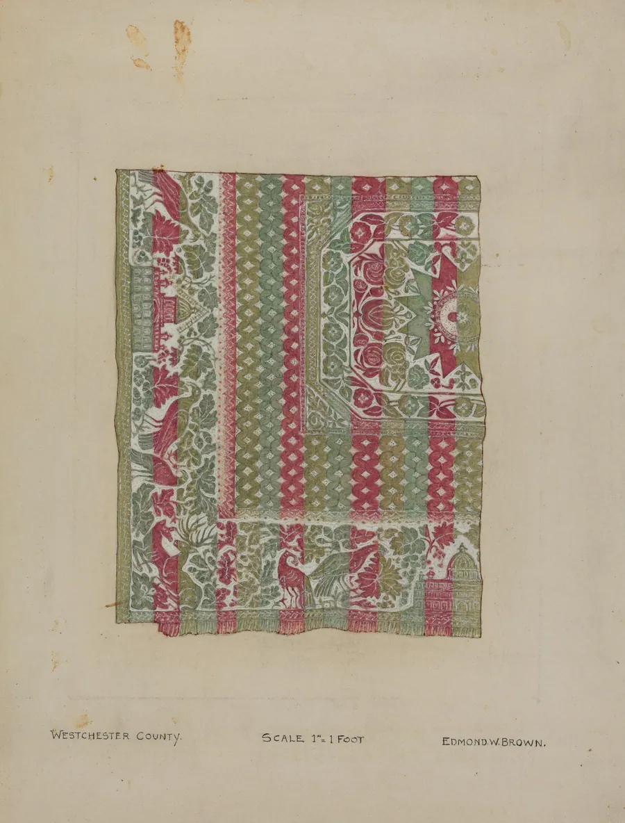 White House Bed Cover by Edmond W. Brown