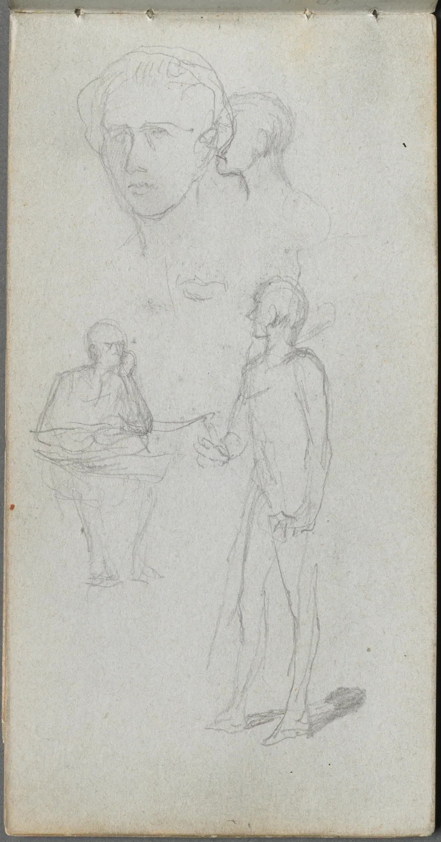Sketchbook, page 12: Multiple Figures by Ernest Meissonier