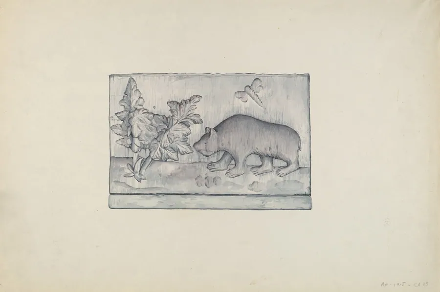 Relief Panel of Bear by Flora Merchant