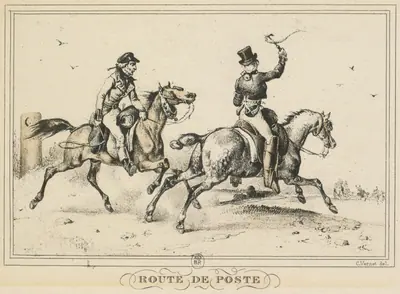 Scenes of Daily Life, Roads and Paths: Mail Route (Scènes de la vie quotidienne, Route et Chemins: Route de Poste)