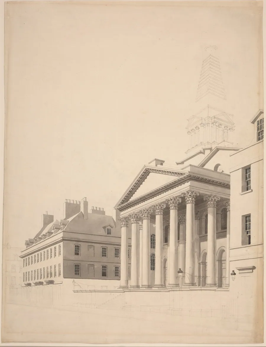 St. George's, Bloomsbury by Thomas Malton