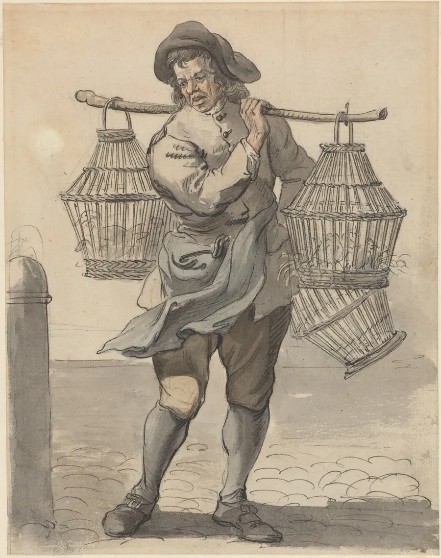 A Poultry Seller by Paul Sandby