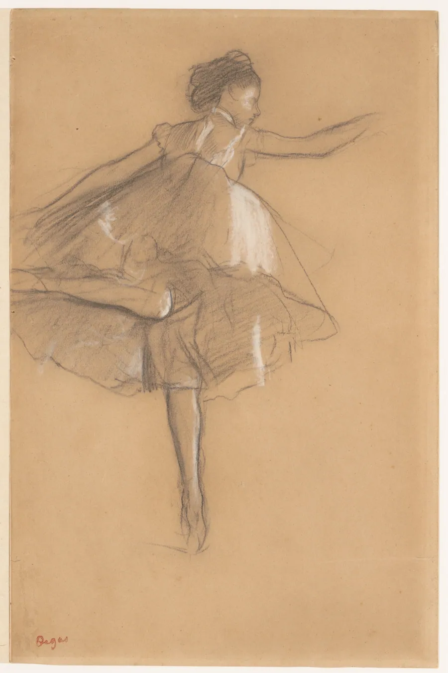 Dancer on pointe by Edgar Degas