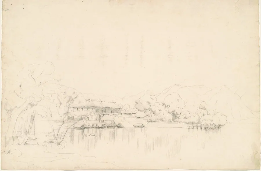 Lake Houses by Worthington Whittredge
