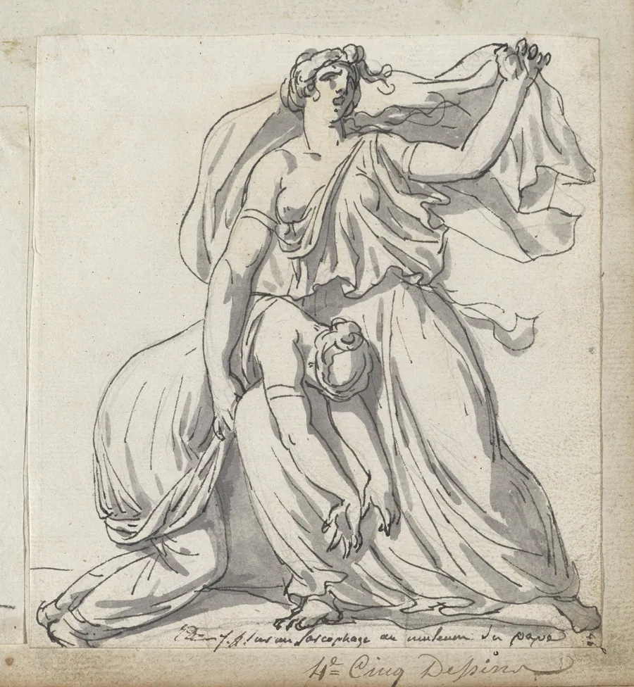 Niobe and Her Daughter by Jacques-Louis David