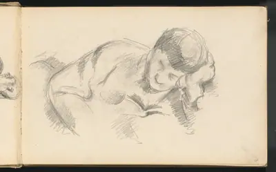 The Artist's Son Leaning on his Elbow