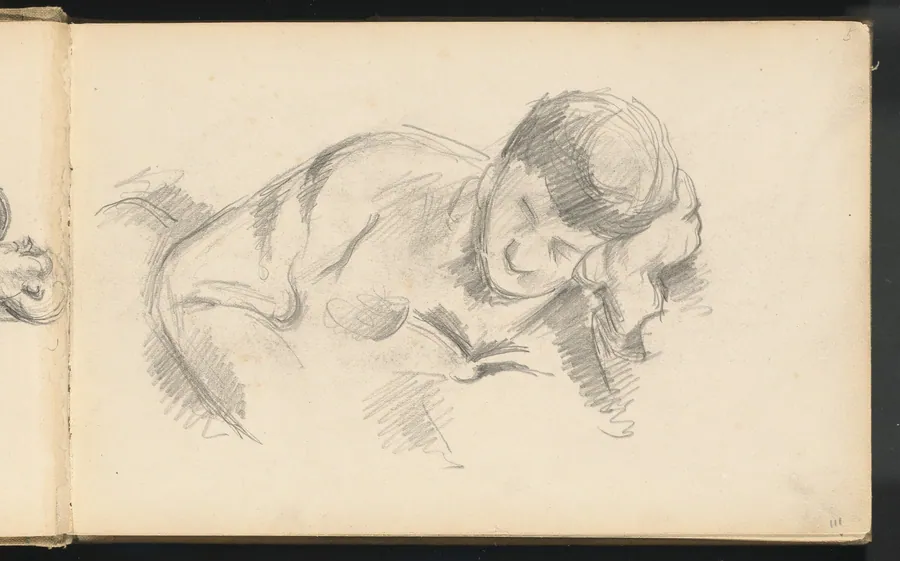 The Artist's Son Leaning on his Elbow by Paul Cezanne