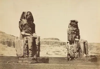 The Colossi of Memnon, Thebes