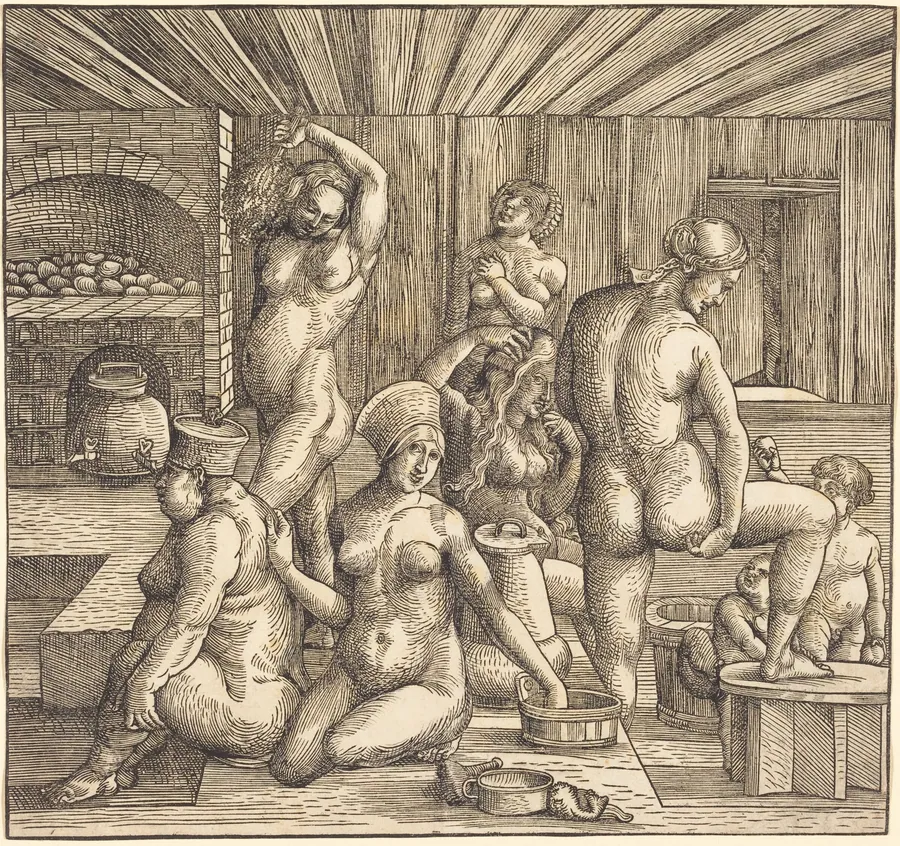 Women's Bath by German 16th Century