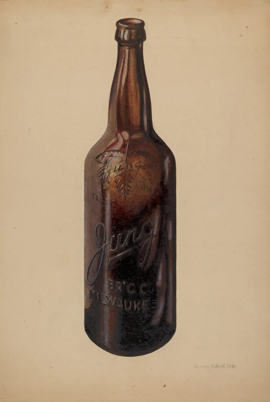 Beer Bottle by Herman O. Stroh