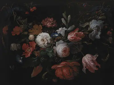 En ophængt blomsterfletning