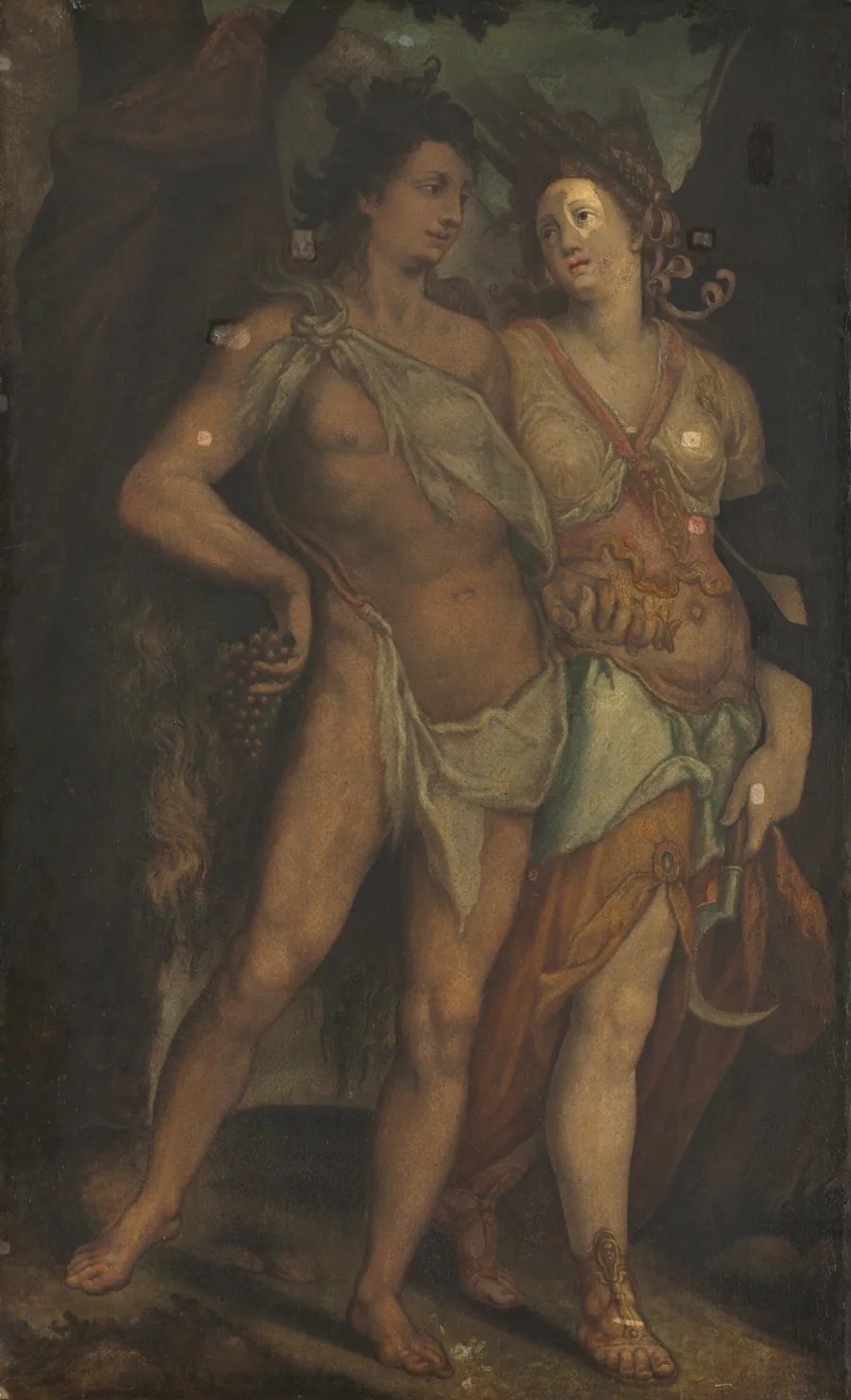 Ceres and Bacchus by Bartholomaeus Spranger