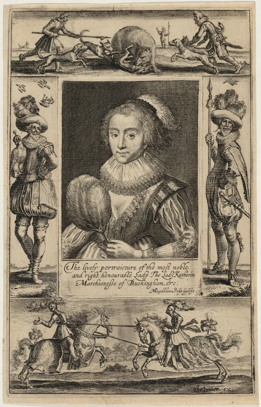 Catherine Manners, Duchess of Buckingham by Magdalena van de Passe