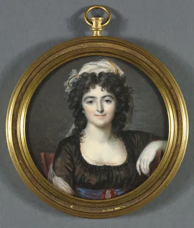 Portrait of a Woman in a Brown Dress