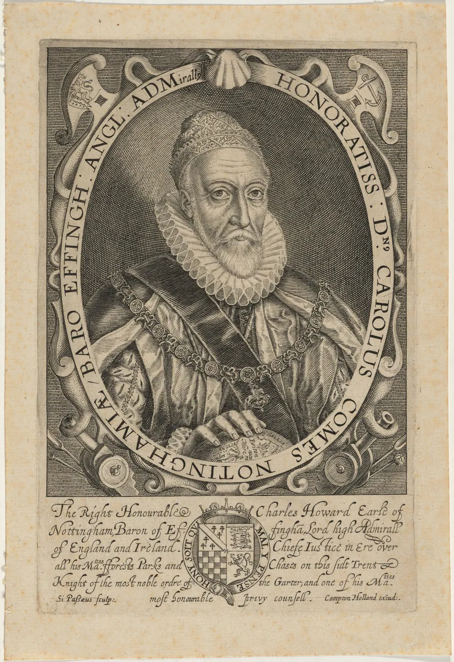 Charles Howard, First Earl of Nottingham by Simon van de Passe
