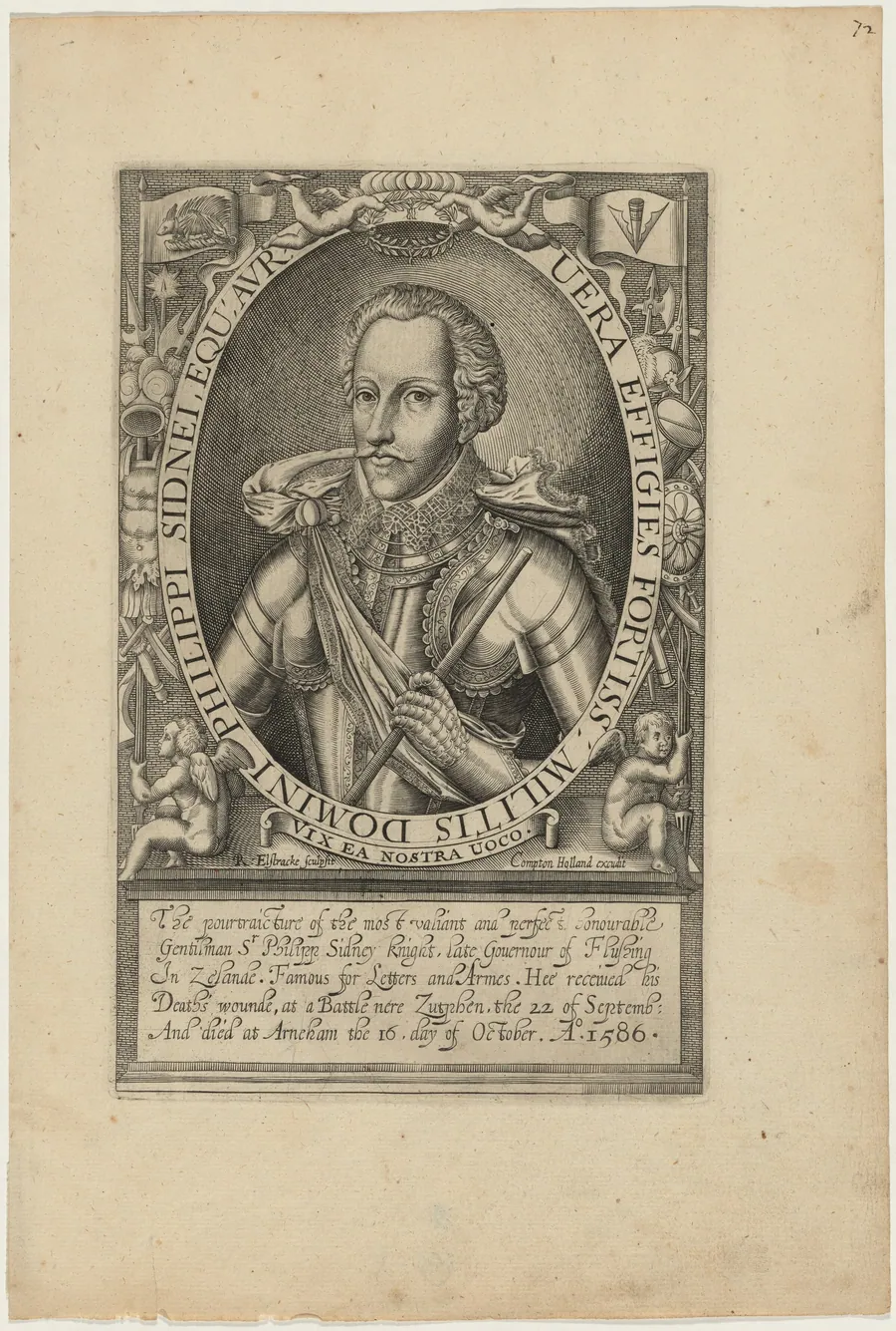 Sir Philip Sidney by Renold Elstrack