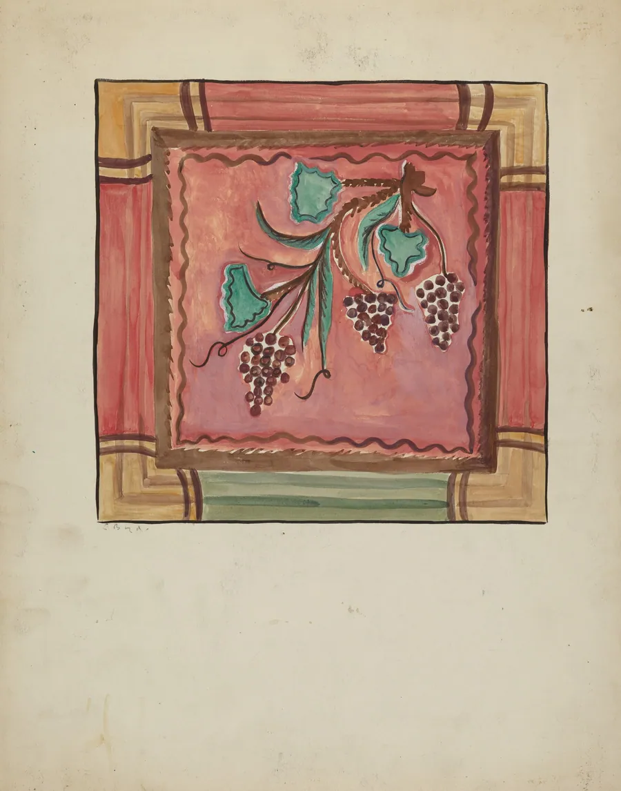 Detail of Panel from Reredos, Church of Sanctuario at Chimayo by E. Boyd