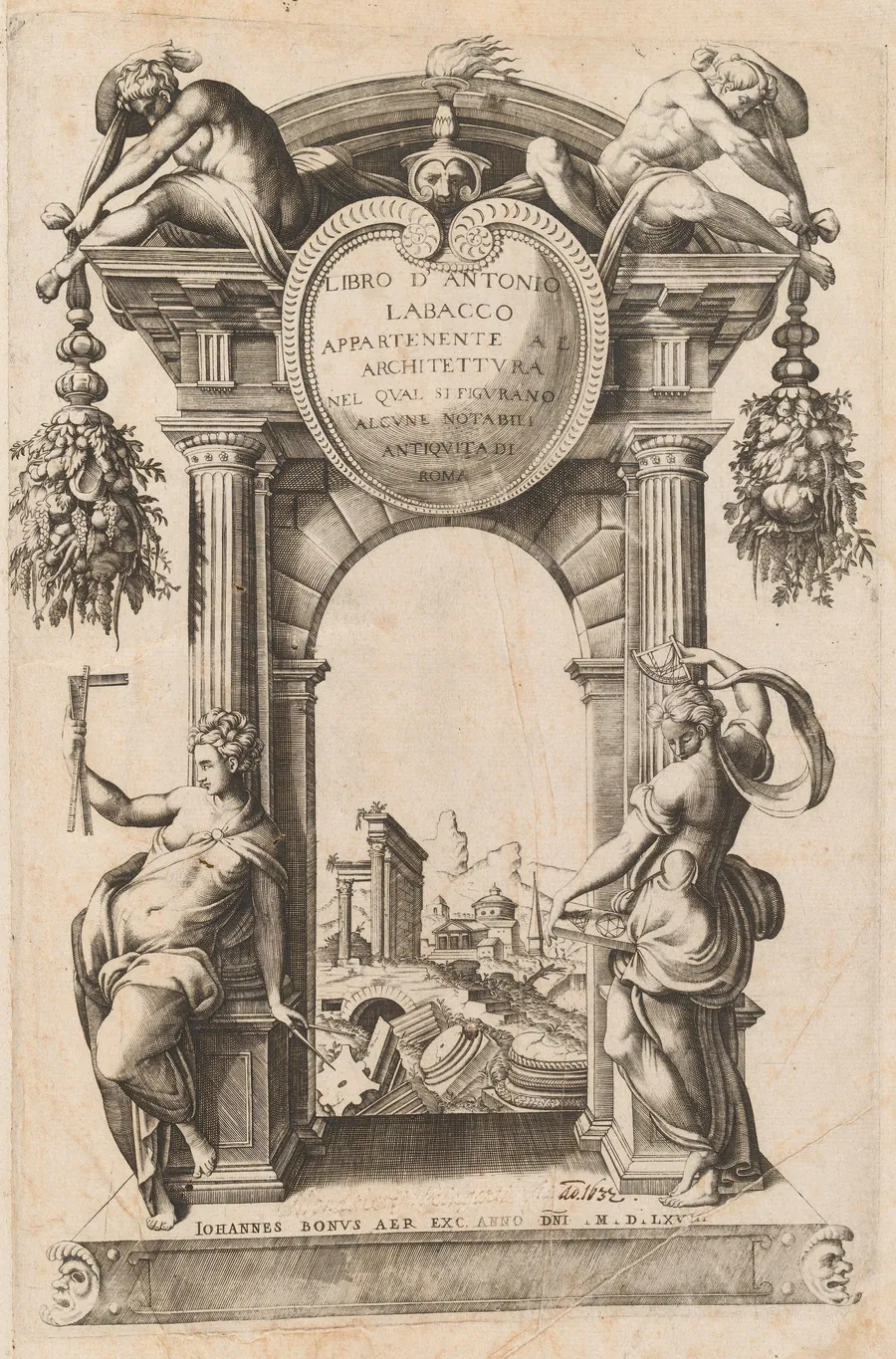 Libro Appartenente al Architettura [Title Page] by Italian 16th Century