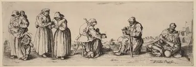 Six Men and Women Beggars