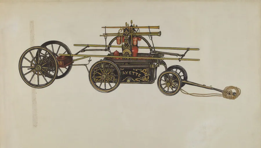 Model of a Fire Engine by Betty Fuerst