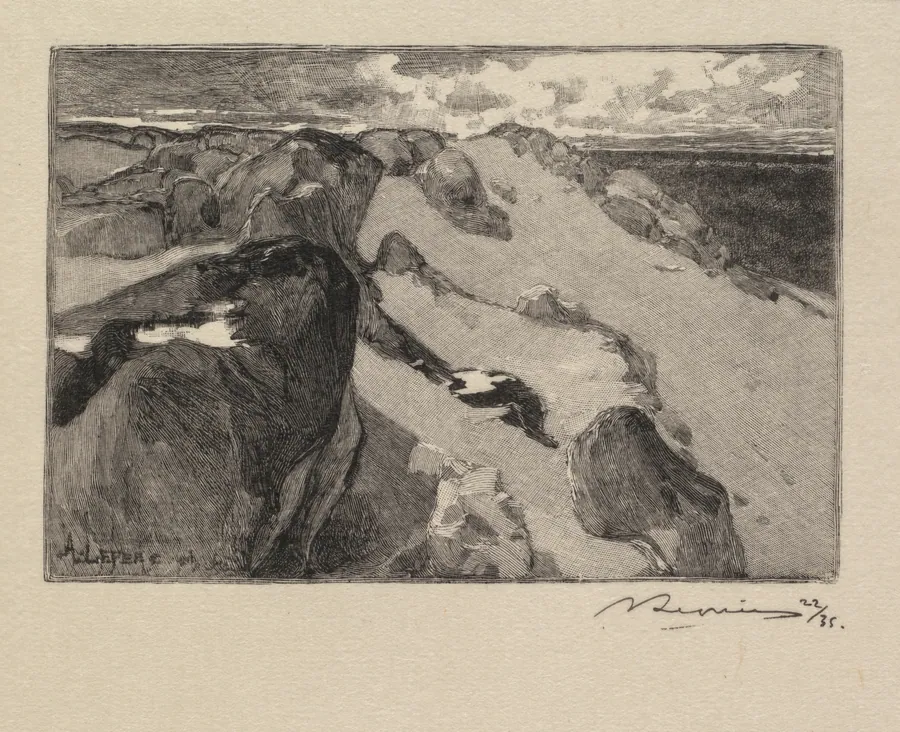 Arbonne, Le Gros Sablon by Auguste Louis Lepère