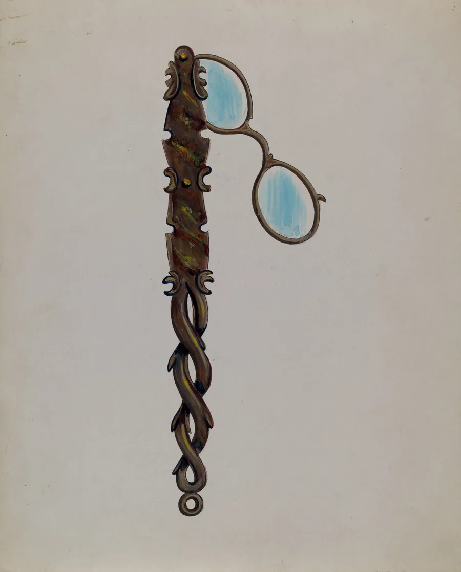 Tortoise Shell Lorgnette by Charles Enjeian