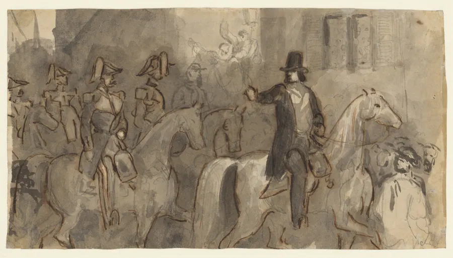 Louis-Napoleon Bonaparte on the Second of December by Constantin Guys