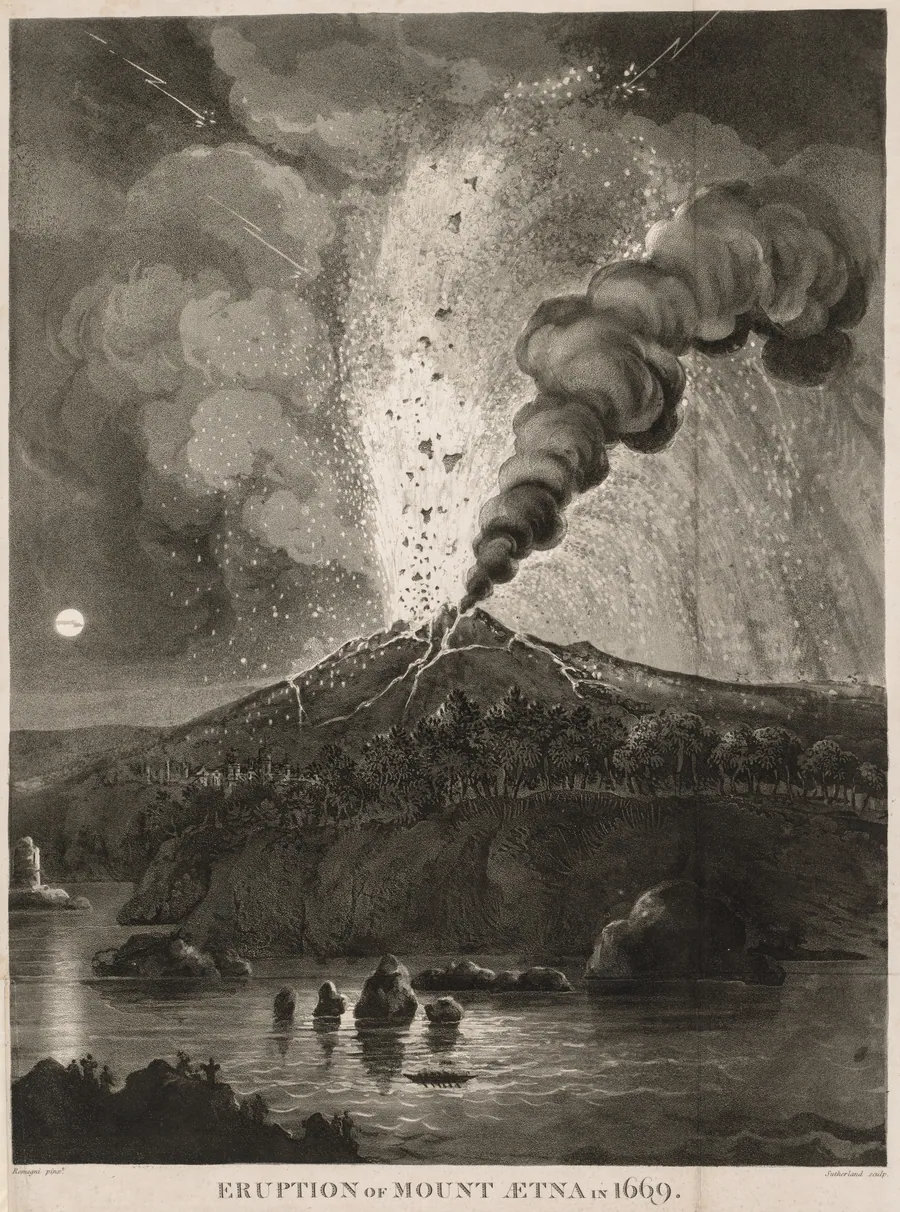 Eruption of Mount Aetna in 1669 by Thomas Sutherland