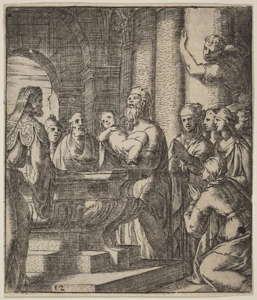 The Baptism of Christ by Giovanni Battista Fontana