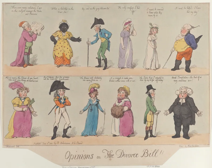Opinions on The Divorce Bill!! by Thomas Rowlandson