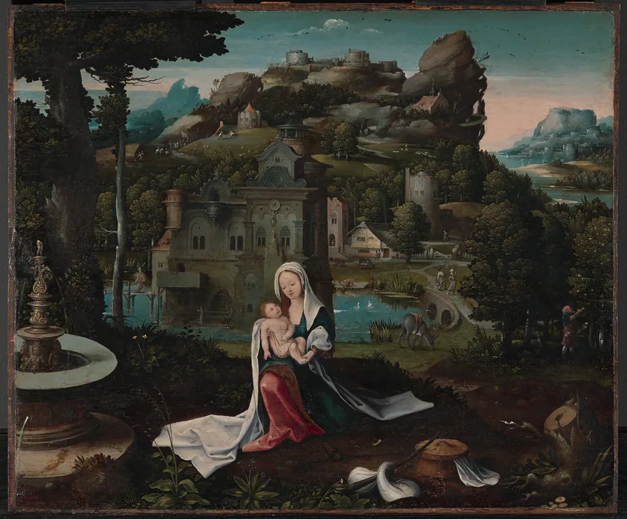 The Rest on the Flight into Egypt by Netherlandish (Antwerp) Painters