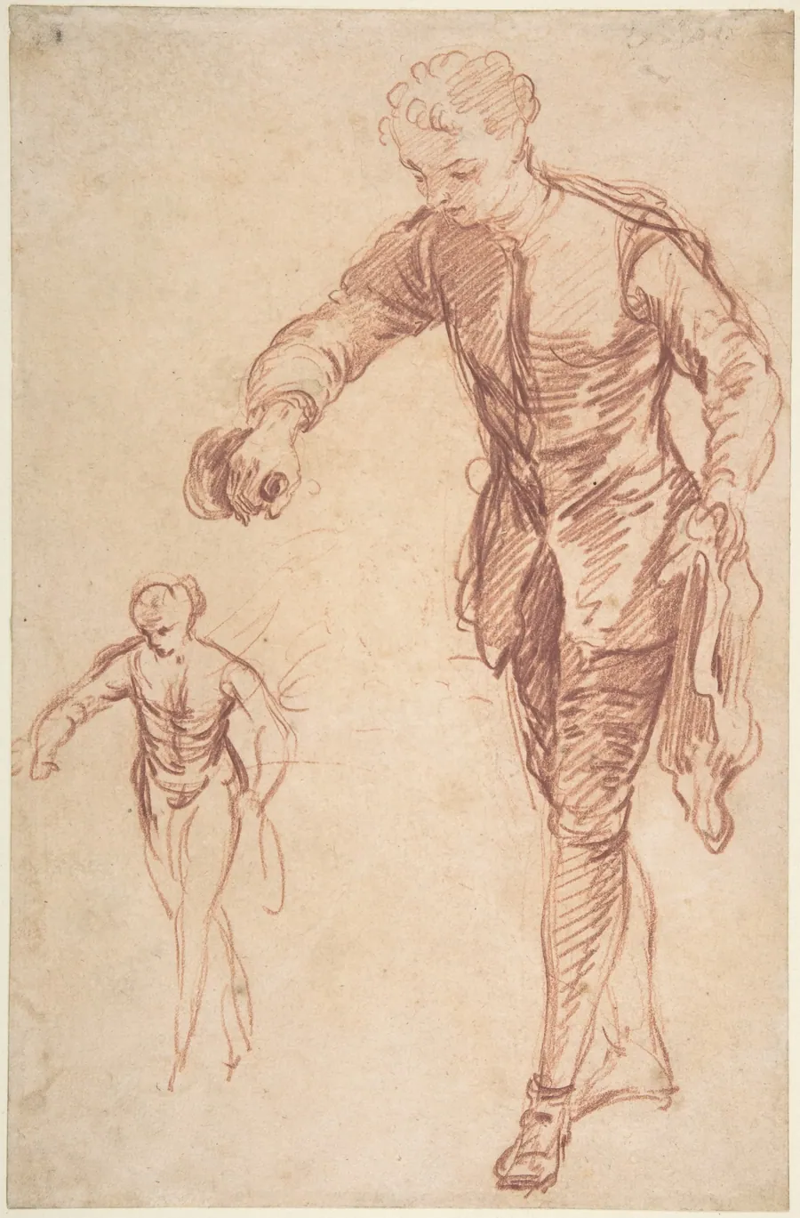 Study of a Valet Pouring Wine by François Le Moyne