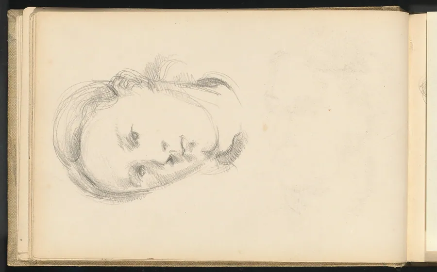 Head of a Young Woman by Paul Cezanne