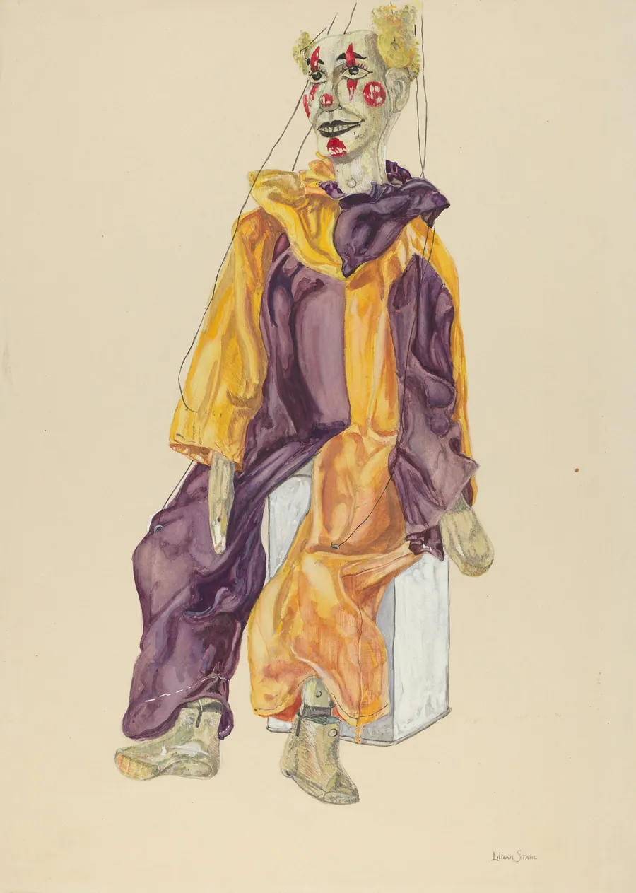 Marionette Clown by Lillian Stahl