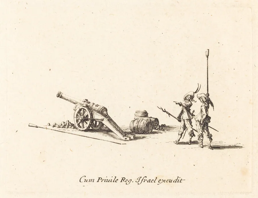 Preparing to Fire the Cannon by Jacques Callot