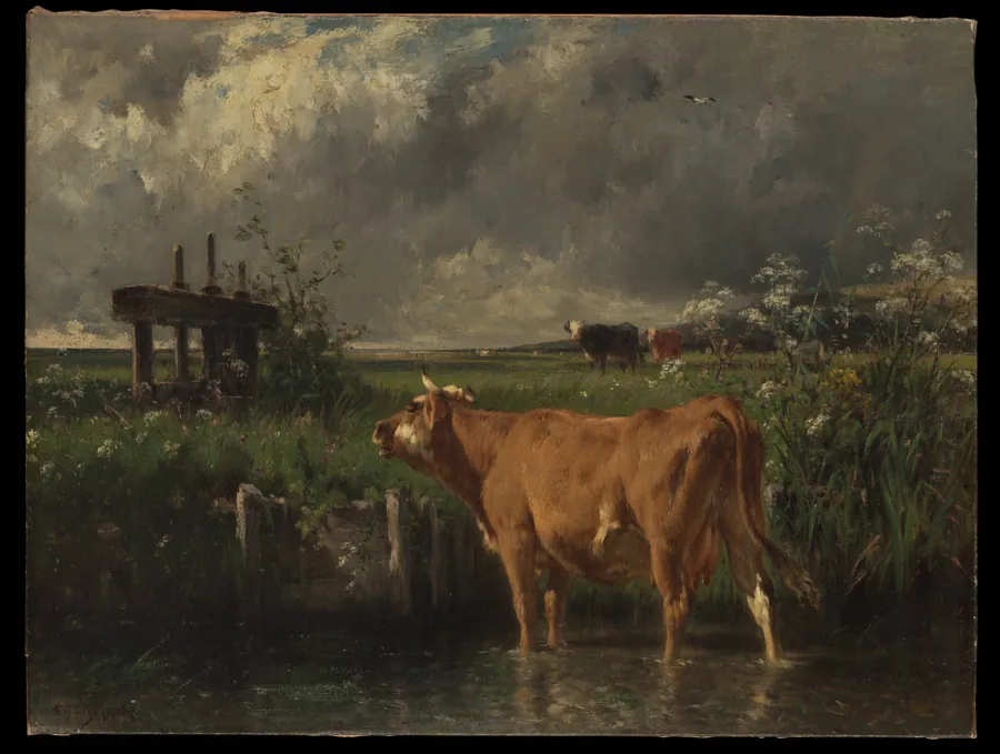 The Flood Gate by Emile van Marcke