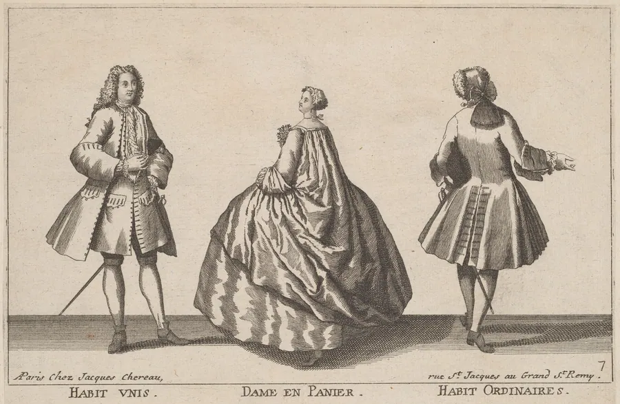 Habit Unis/Dame en Panier/Habit Ordinaires by Jacques Chéreau