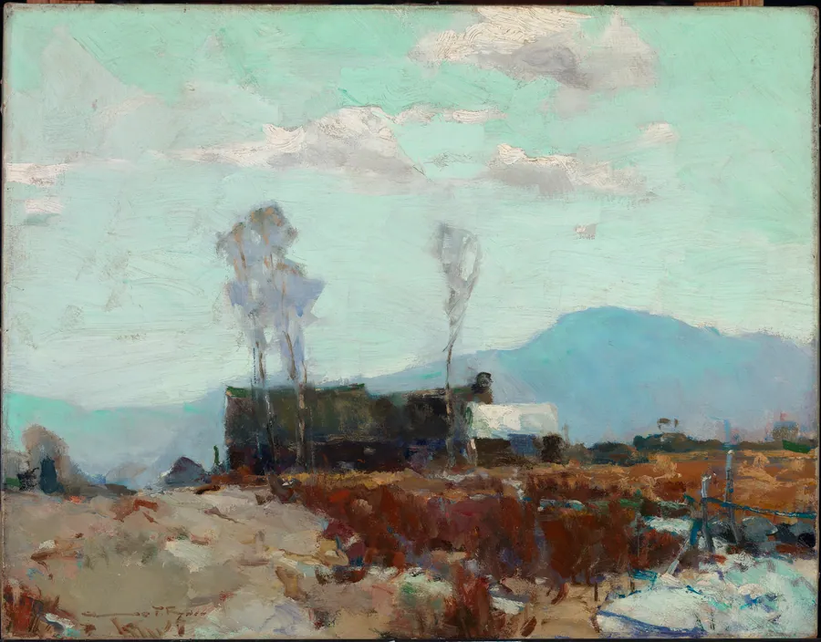 House on the Ridge by Chauncey F. Ryder, born Danbury, CT 1868-died Wilton, NH 1949