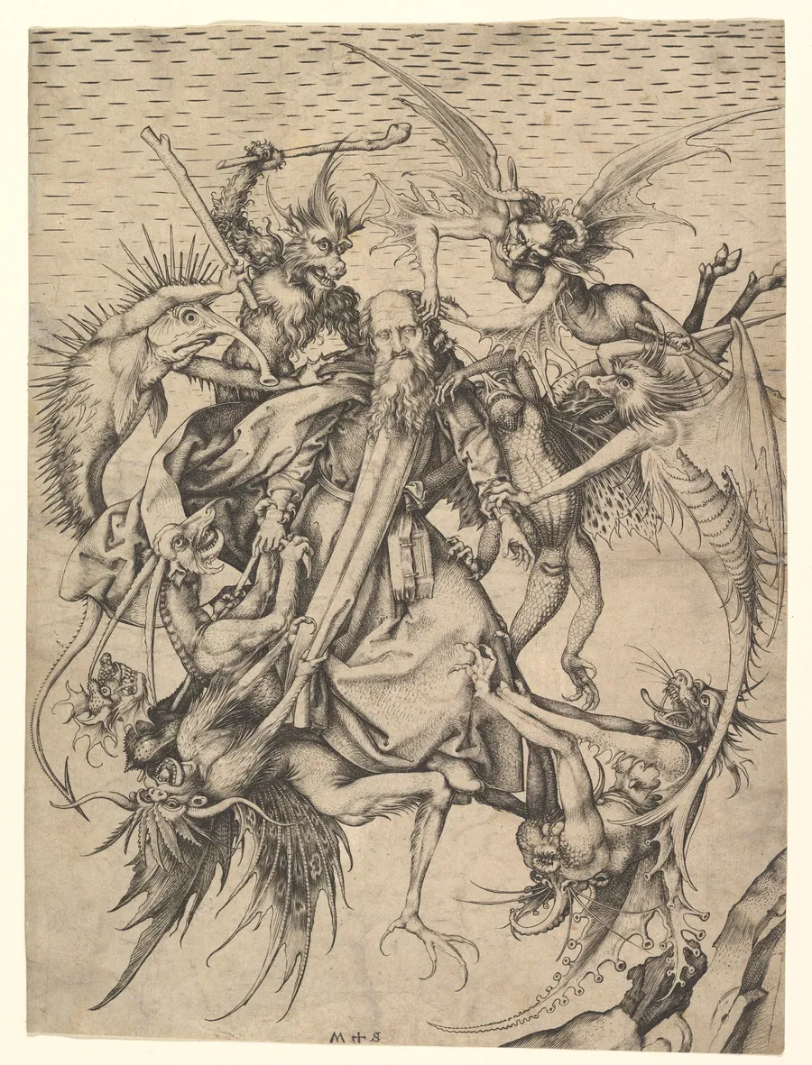 Saint Anthony Tormented by Demons by Martin Schongauer