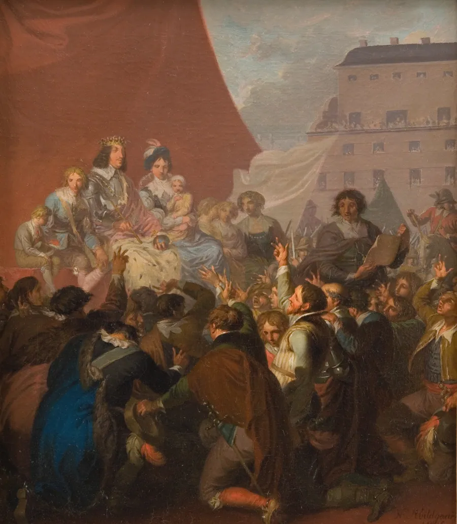 Arvehyldningen i 1660 by Nicolai Abildgaard