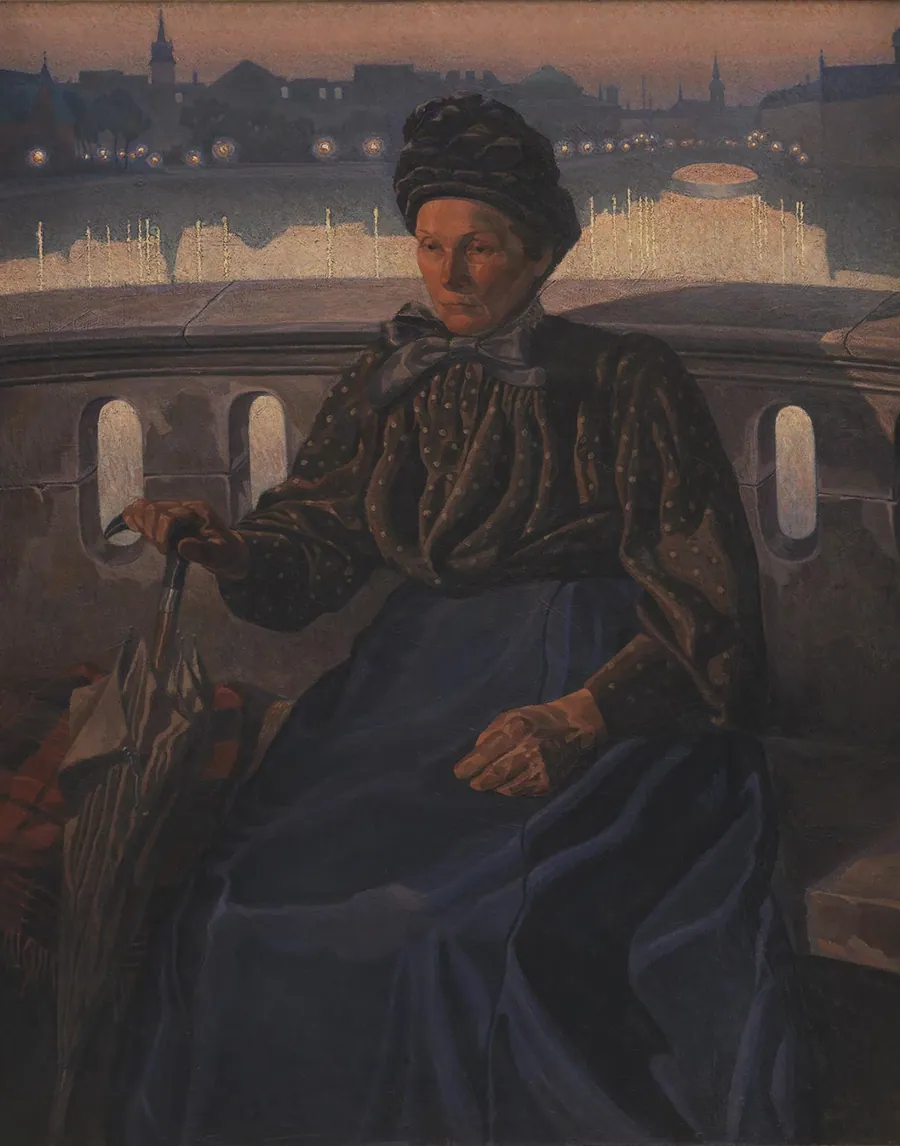 Kunstnerens moder by Edvard Weie