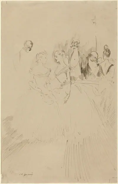 At an Evening Party