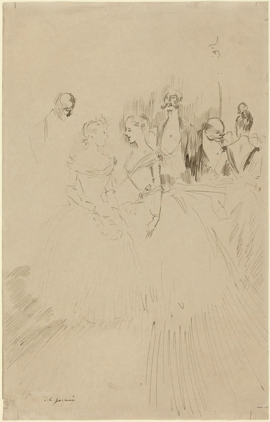 At an Evening Party by Jean-Louis Forain
