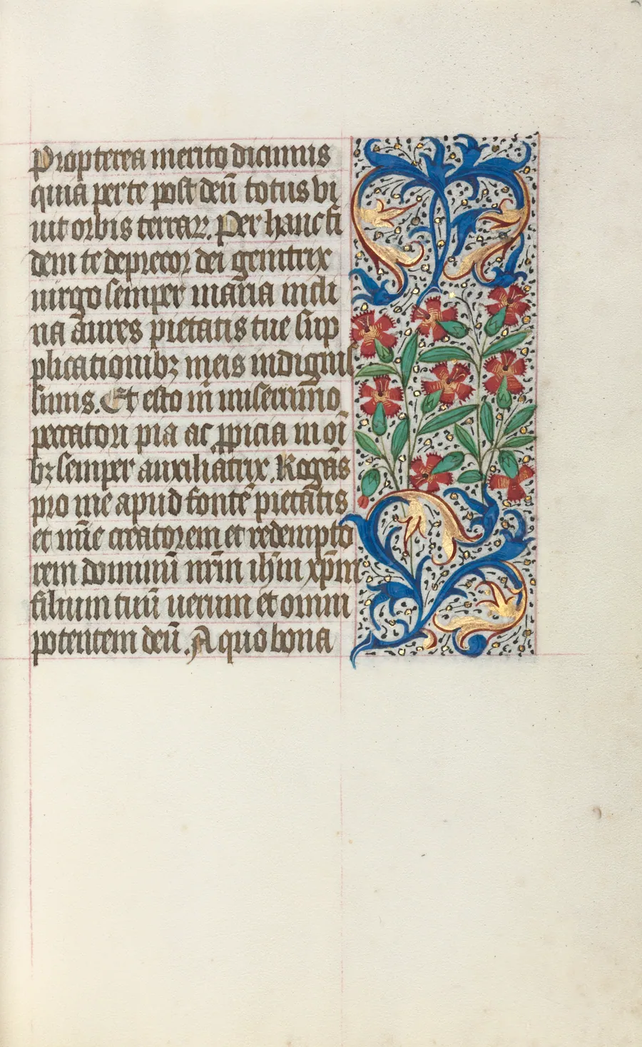 Book of Hours (Use of Rouen): fol. 24r by Master of the Geneva Latini